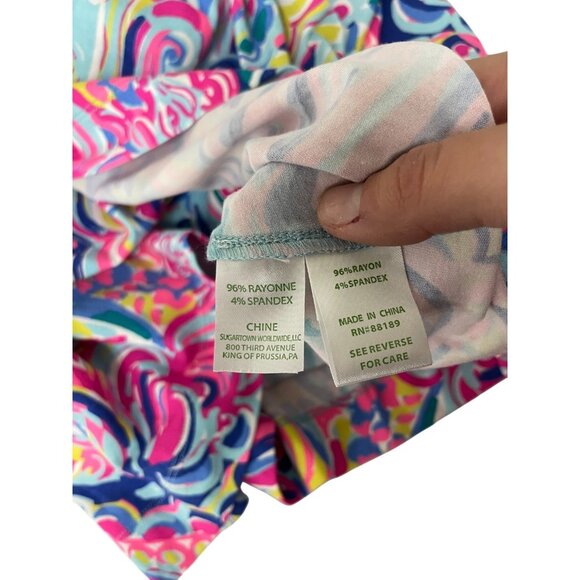 Lilly Pulitzer Womens Shia Midi Skirt XL Pink Psychedelic Sunshine 24053 NWT - Picture 10 of 13